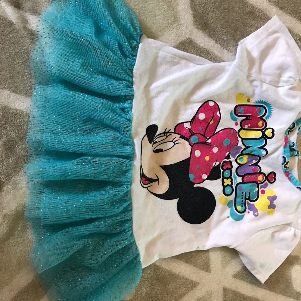 Minnie Mouse tutu and shorts outfit 24 m